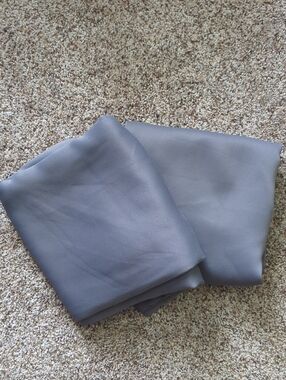 Silver Soft Touch Blackout Curtains 2 Panels